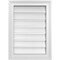 Ekena Millwork Vertical Surface Mount PVC Gable Vent: Functional, w/ 2"W x 1-1/2"P Brickmould Frame, 16"W x 22"H GVPVE16X2202SF - alternate 1